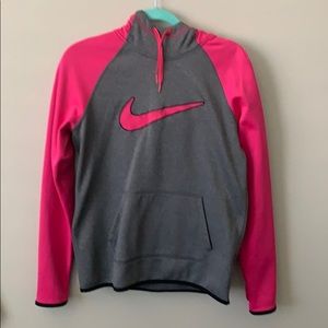 Pink/Gray Nike Hoodie